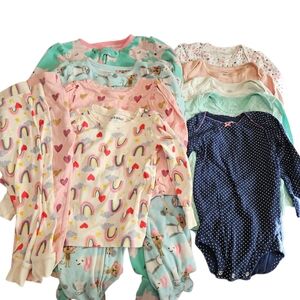 11 Pc 18-24m Cozy Long Sleeve And Footie Bundle